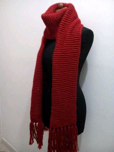 Mikasa red Knit Scarf