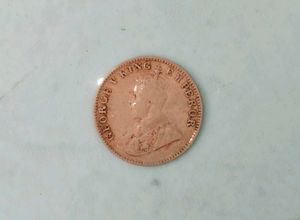 1936 India One Quarter Anna Coin
