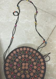 Boho Chic Round Shoulder Bag