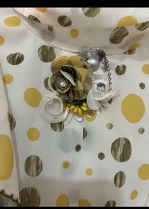 New Yellow Polka Dot Ruffle Set