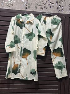 Floral Print Shirt and pants