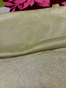 White And Golden Fabric