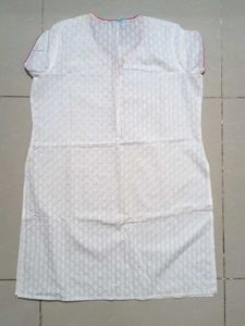 White Cotton Kurta