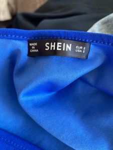 Elegant electric Blue Cape Jumpsuit.