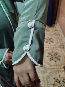 Elegant Olive Green chain Abaya New