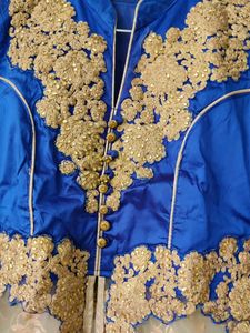 golden, blue  Lehenga Choli