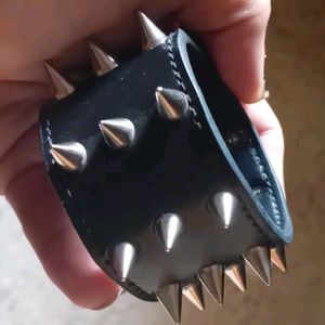 Goth Punk Alt Metal Spiked Leather Bracelet Cuff