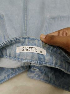 Wide Leg Blue Jeans For Women
