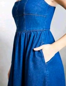 Chic Blue Denim Dress