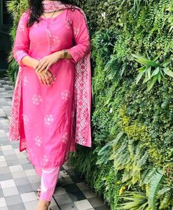 Pink Silk Suit