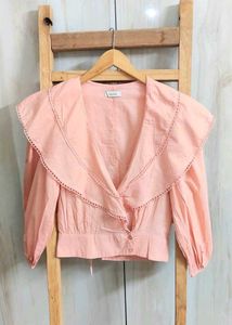 Cute peach colour Top  size-32