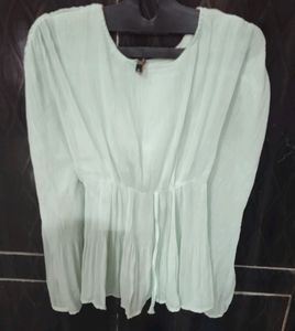 Beautiful Georgette Green Kaftan Top