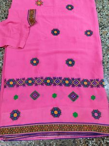 Pink Mekhela Beautiful Saree