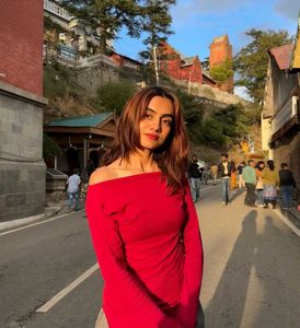 Red Assymetrical Top