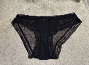 Black Lace Trim Panties