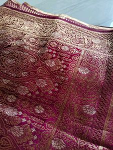 Elegant Maroon Saree
