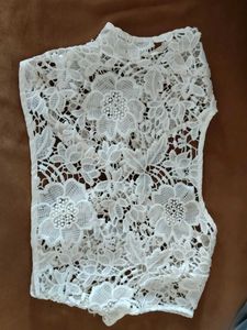 White Lace Top shrug