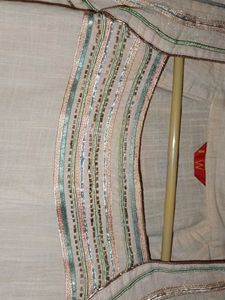 Festive Peach Embroided Kurti(W)