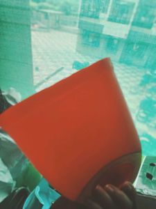 Vintage Red &amp; Yellow Toy Urinal