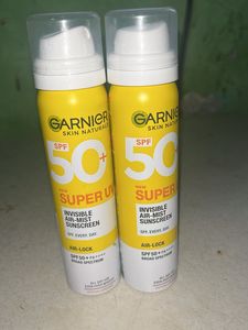Combo Of GARNIER Invisible Air Mist Sunscreen