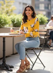 🌼 Sunshine &amp; Style Blouse! 💛