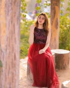 Red Sequin Dress