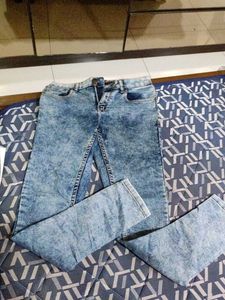 Acid Wash Denim Jeans