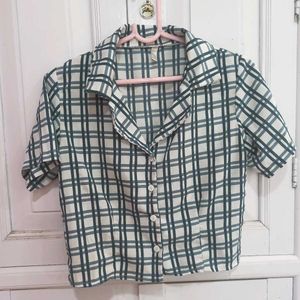 Checkered Crop Top