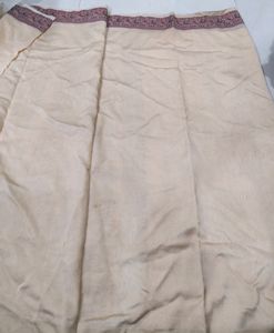 Saree - Cream Colored Simple Yet Beautiful