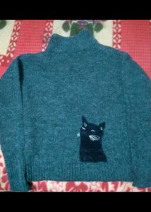 Combo Pullover Sweater And High Neck For Women