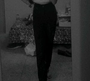 High-Waisted Black Pants
