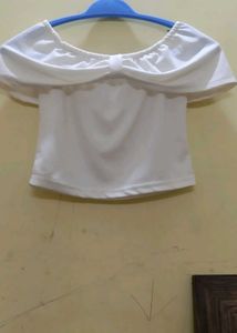 White Off Shoulder Top