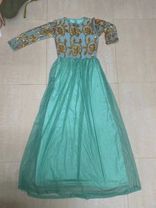 Sea Green Embellished Gown