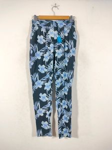 Drak Blue Printed Jumper Pants (Women&#39;s)