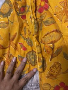 Yellow Party Wear Kurti