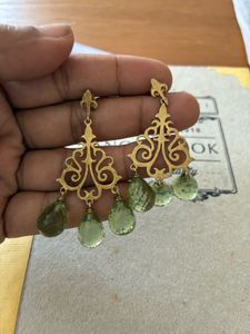Amrapali Silver Peridot Earrings