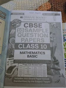 Oswal Class 10 Hindi,English And Maths Basic
