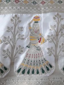 Pure Dola Silk Dyeable Saree