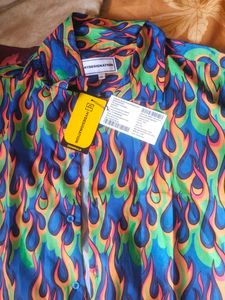 Flame Print Shirt