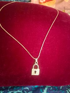 New Silver Chain With 🔒 Locket