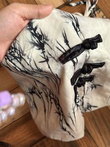 Bamboo Print Tie Top