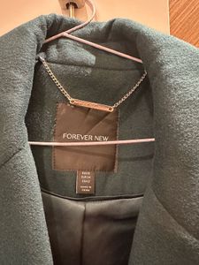 Chic Green Double-Breasted Coat