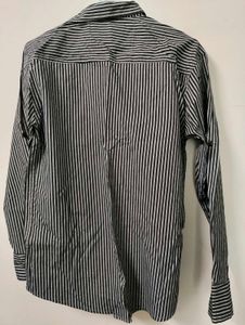 Striped Shirt With Faded Carbon Black Pant