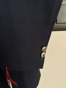 Double-Breasted Navy Blazer