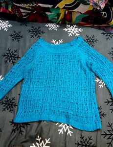 Blue Knit Sweater
