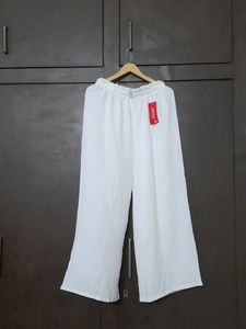 White Wide Leg Palazzo Pants