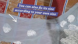 Jorjet Short Gown Chikan Embroided with Glass work