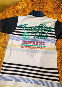 Striped Polo T-Shirt