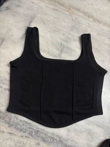 Combo Red And Black Corset Type Top