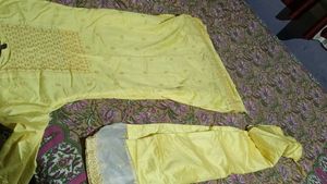 Yellow Embroidered Kurta Set